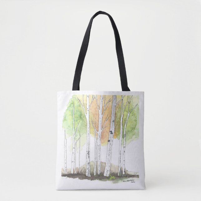Tote Bag birch tree bag (Devant)