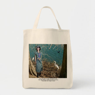 Tote Bag Bird Scene Fourre-tout