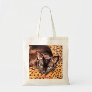 Tote Bag Birman sur le lit de chat de léopard