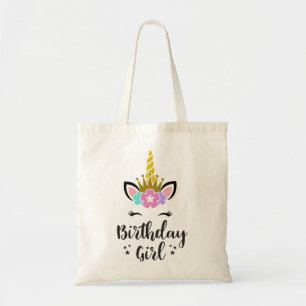 Tote Bag Birthday Girl Unicorn