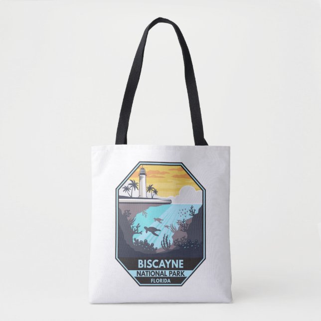 Tote Bag Biscayne National Park Florida Emblem (Devant)