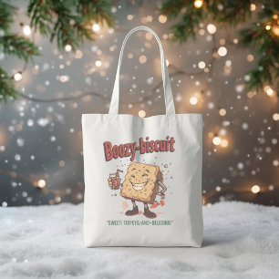Tote Bag Biscuit-Buveur – Cuisine et boisson de Noël amusan