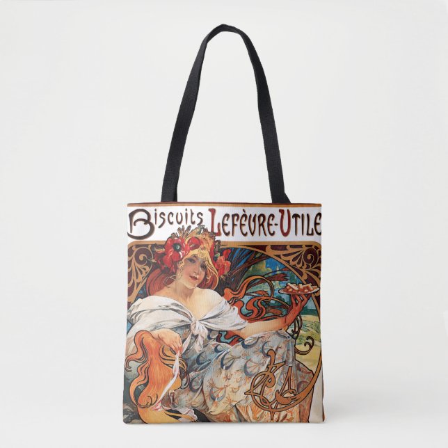 Tote Bag Biscuit, Mucha (Devant)