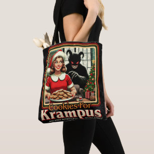 Tote Bag Biscuit pour Krampus Joyeux Noël Krampus Horreur