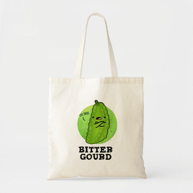 Tote Bag Bitter Gourd Funny Veggie Pun (Devant)