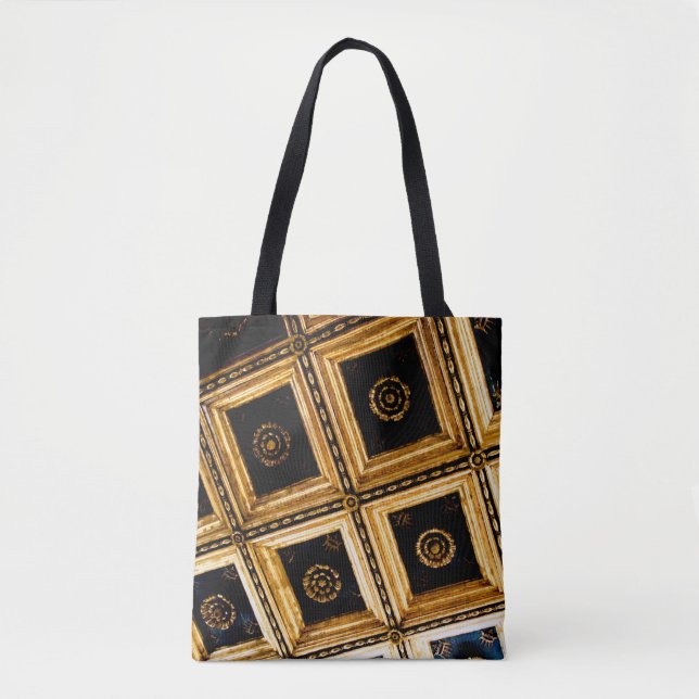 Tote Bag Black and Gold Architecture  (Devant)