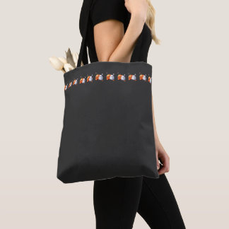 Tote Bag Black and Orange Mignon Joyeux Halloween