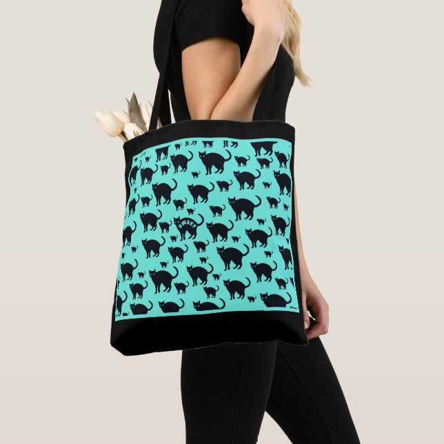 Tote Bag Black Cats Fourre-tout (De près)