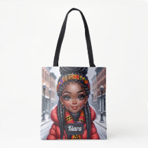 Black girl African American avec tresses