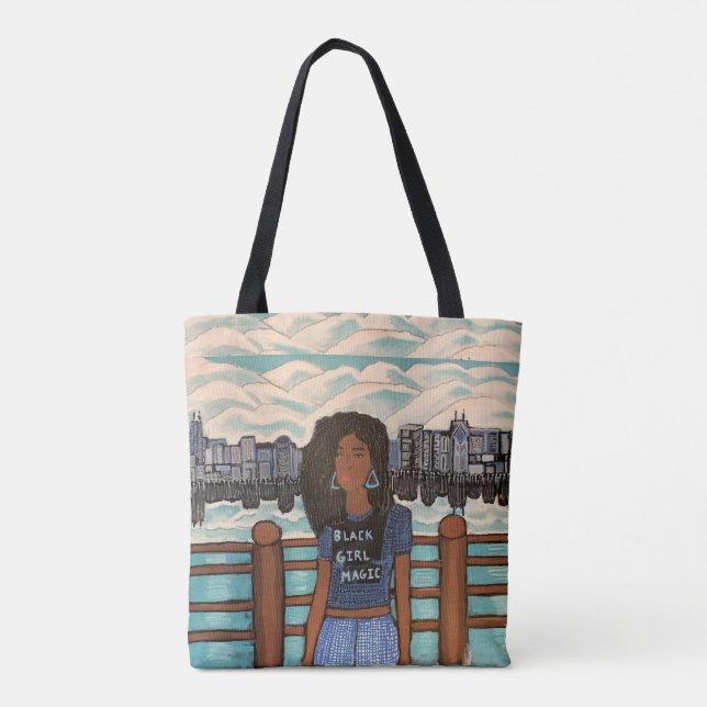 Tote Bag Black Girl Magic bag (Dos)