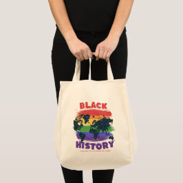 Tote Bag Black History Month Rainbow World Map Unity Change