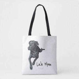 Tote Bag Black Lab Dog Fourre-tout Handbag Lab Maman