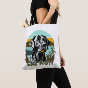 Tote Bag Black Lab   Maman Lab Chien Amoureux