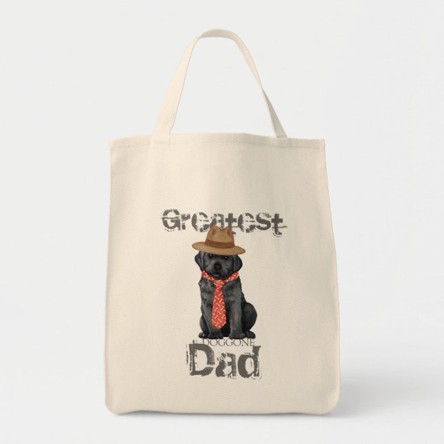 Tote Bag Black Lab Papa (Devant)