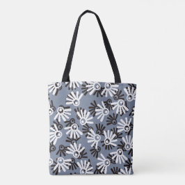 Tote Bag Black Lashes Abstrait Minimal Evil Protection