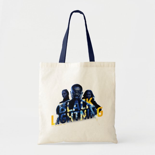 Tote Bag Black Lightning Heroes (Devant)