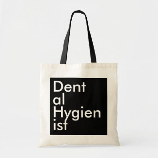 Tote Bag Black Square Dental Hygienist