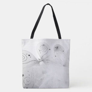 Tote Bag Black & White Fairy Wings et un Tutu Large