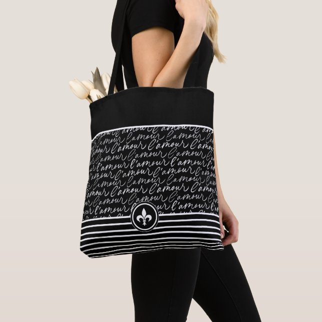Tote Bag Black & White "Paris drey" (De près)