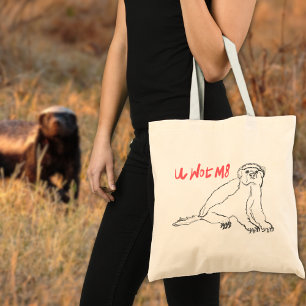 Tote Bag Blaireau u quoi m8 citation ludique de jeu de mots