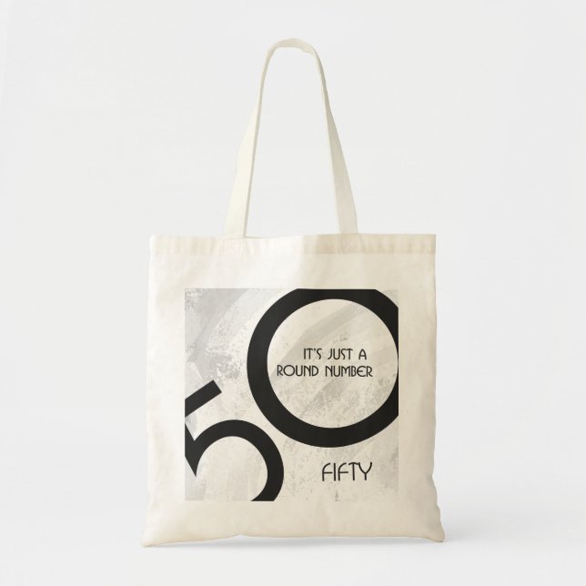 Tote Bag Blanc 50 Décennie Anniversaire (Devant)