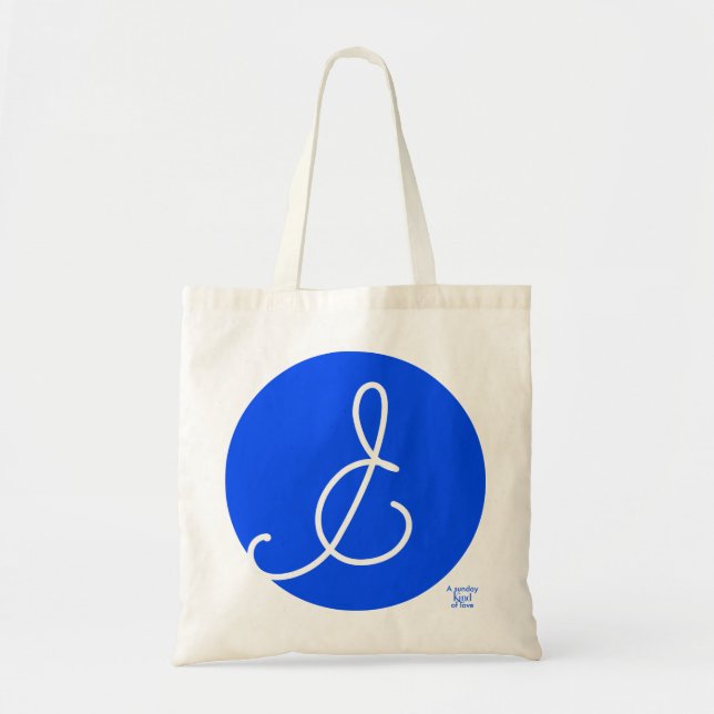 Tote Bag & bleu (Devant)