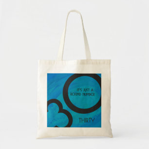 Tote Bag Bleu 30 Décennie Anniversaire
