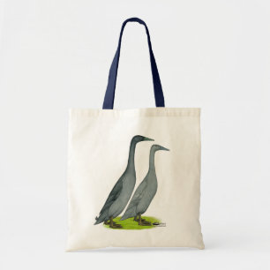 Tote Bag Bleu coureur canards