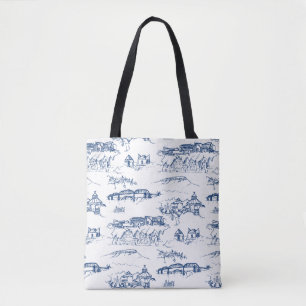Tote Bag Bleu de Chattanooga Toile