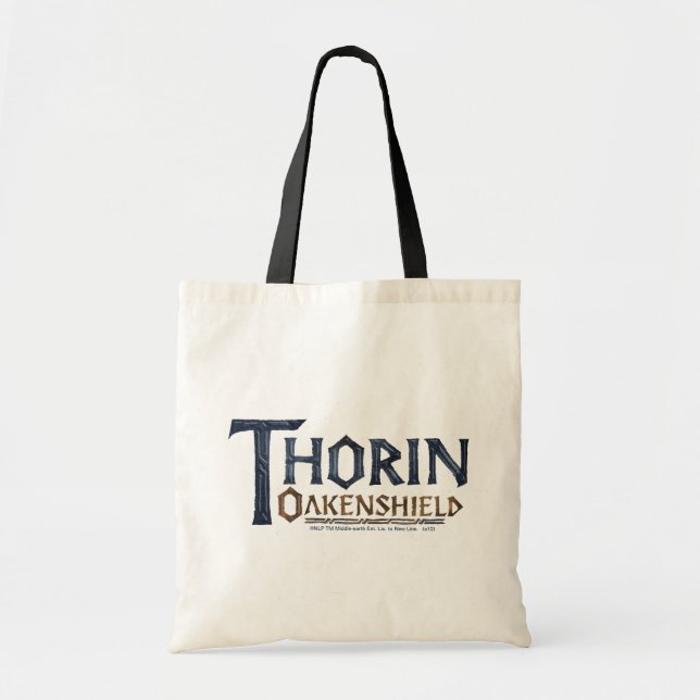 Tote Bag Bleu du logo THORIN OAKENSHIELD™ (Devant)