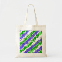 Tote Bag Bleu et vert tache détendu