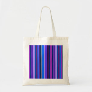 Tote Bag Bleu et violet bandes verticales