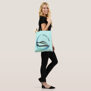 Tote Bag Bleu Marine Ancre nautique club bateau marina