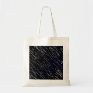 Tote Bag Bleu noir marbré