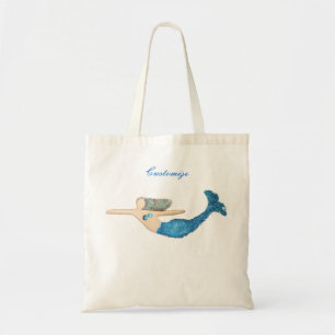 Tote Bag Bleu-queue Sirène nager Thunder_Cove