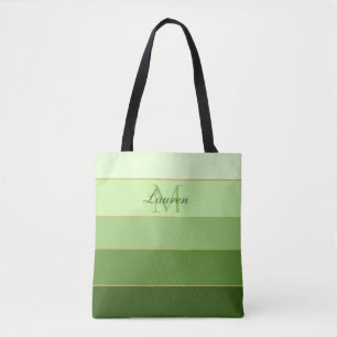 Tote Bag Bloc de couleur Ombre vert personnalisé
