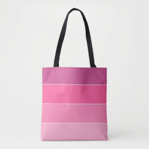 Tote Bag Blocage de couleur Blocs horizontaux roses