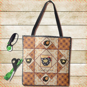 Tote Bag Blocs de courtepointe Country Chicks