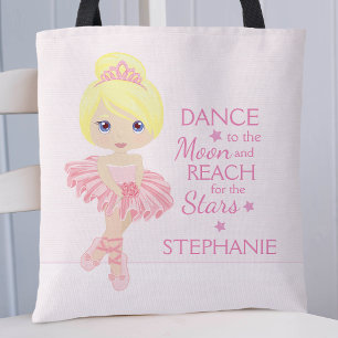 Tote Bag Blonde Ballerina Personalized