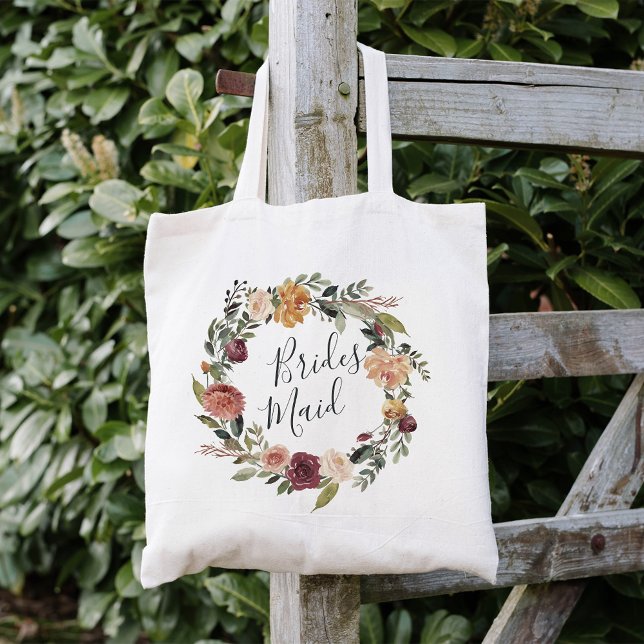 Tote Bag Bloom rustique | Bridesmaid (Créateur téléchargé)