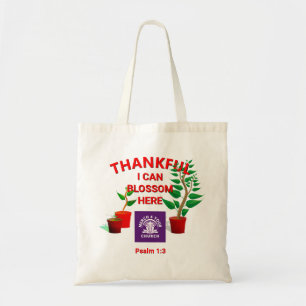 Tote Bag Blossom plantée ici Église chrétienne AJOUTER LOGO
