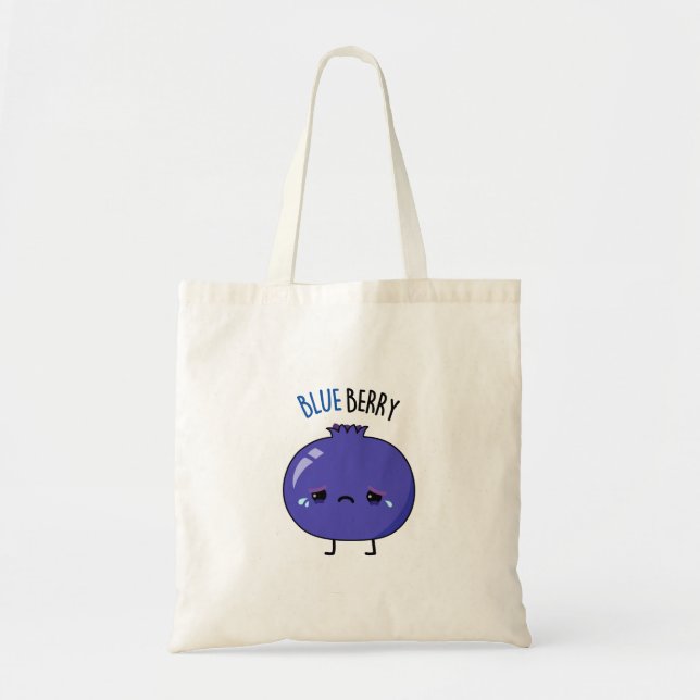 Tote Bag Blue Berry Funny Blueberry Pun (Devant)