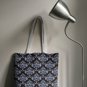 Tote Bag Blue Damask Fourre-tout
