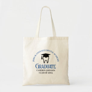 Tote Bag Blue Dental School Custom Dentist Gradust Party