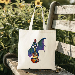 Tote Bag Blue Dragon Sunburst Guitare Music