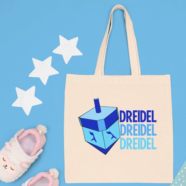 Tote Bag Blue Dreidel (Créateur téléchargé)