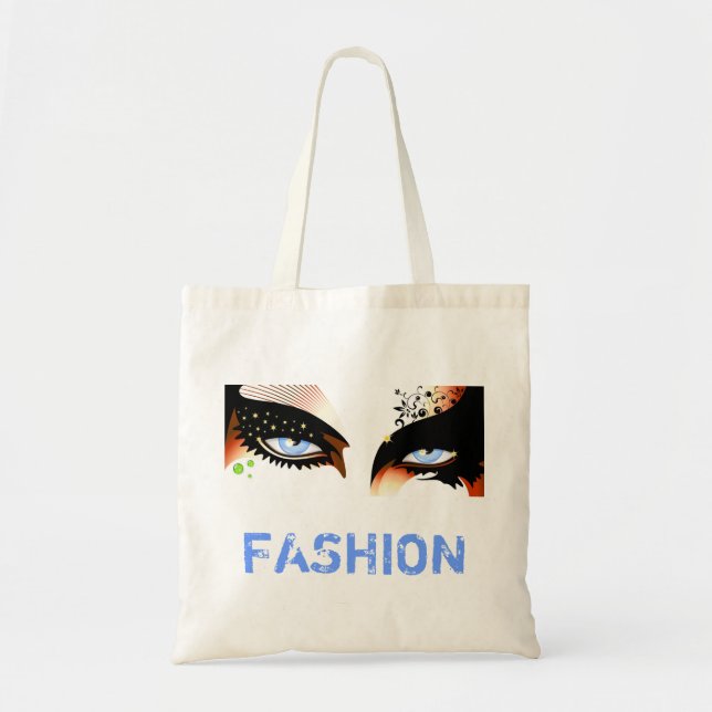 Tote Bag Blue Eyes Mode maquiller (Devant)