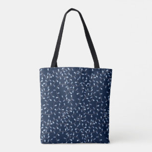 Tote Bag Blue Holiday Lights Fourre-tout