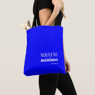 Tote Bag Blue NOUVEAU MINIMO personnalisé