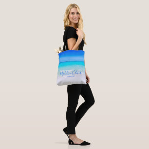 Tote Bag Blue Ocean Sand Beach Scene Business